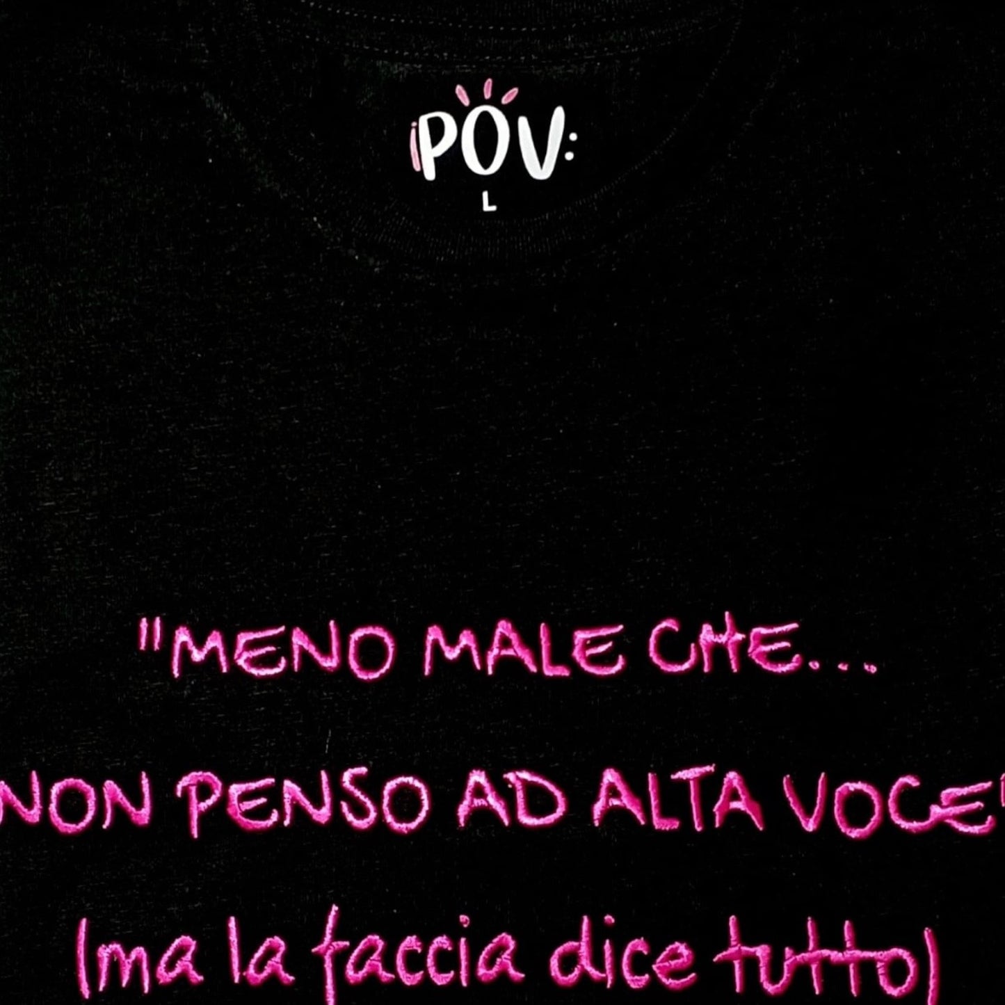 Felpa invernale POV unisex e ricamata – personalizza la tua frase inserendola nelle note al check out