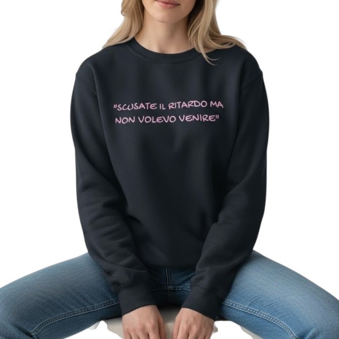 Felpa invernale POV unisex e ricamata – personalizza la tua frase inserendola nelle note al check out