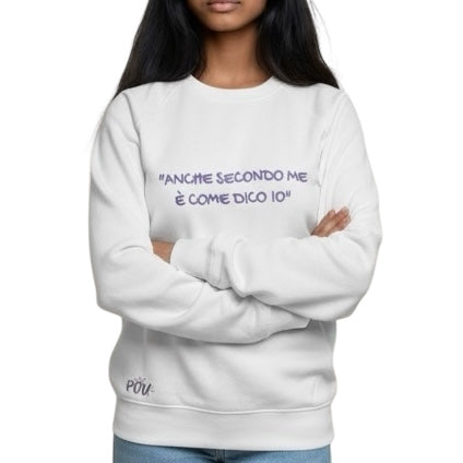 Felpa invernale POV unisex e ricamata – personalizza la tua frase inserendola nelle note al check out