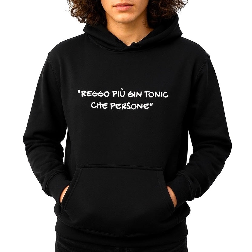 Felpa Invernale con cappuccio POV unisex e ricamata -personalizza la tua frase inserendola nelle note al check out