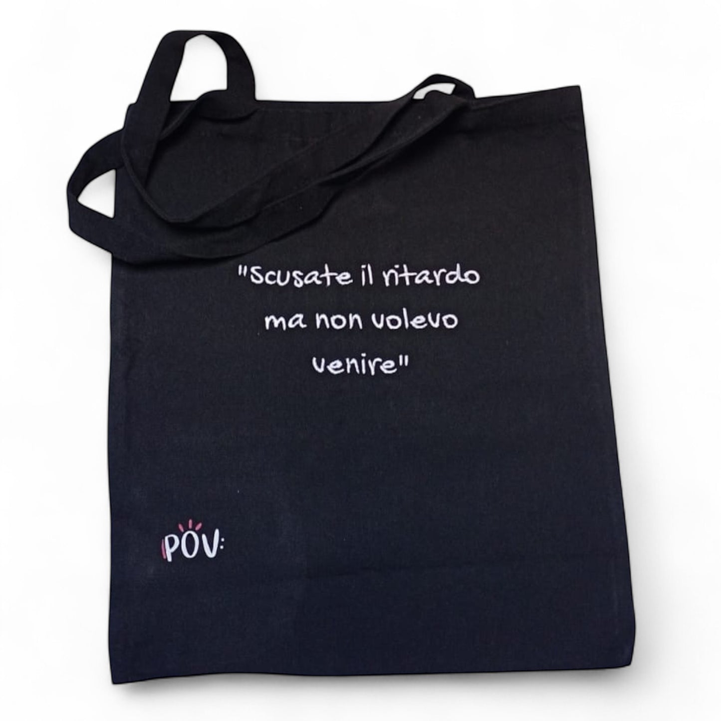 Shopper Bag ricamata -personalizza la tua frase inserendola nelle note al check out