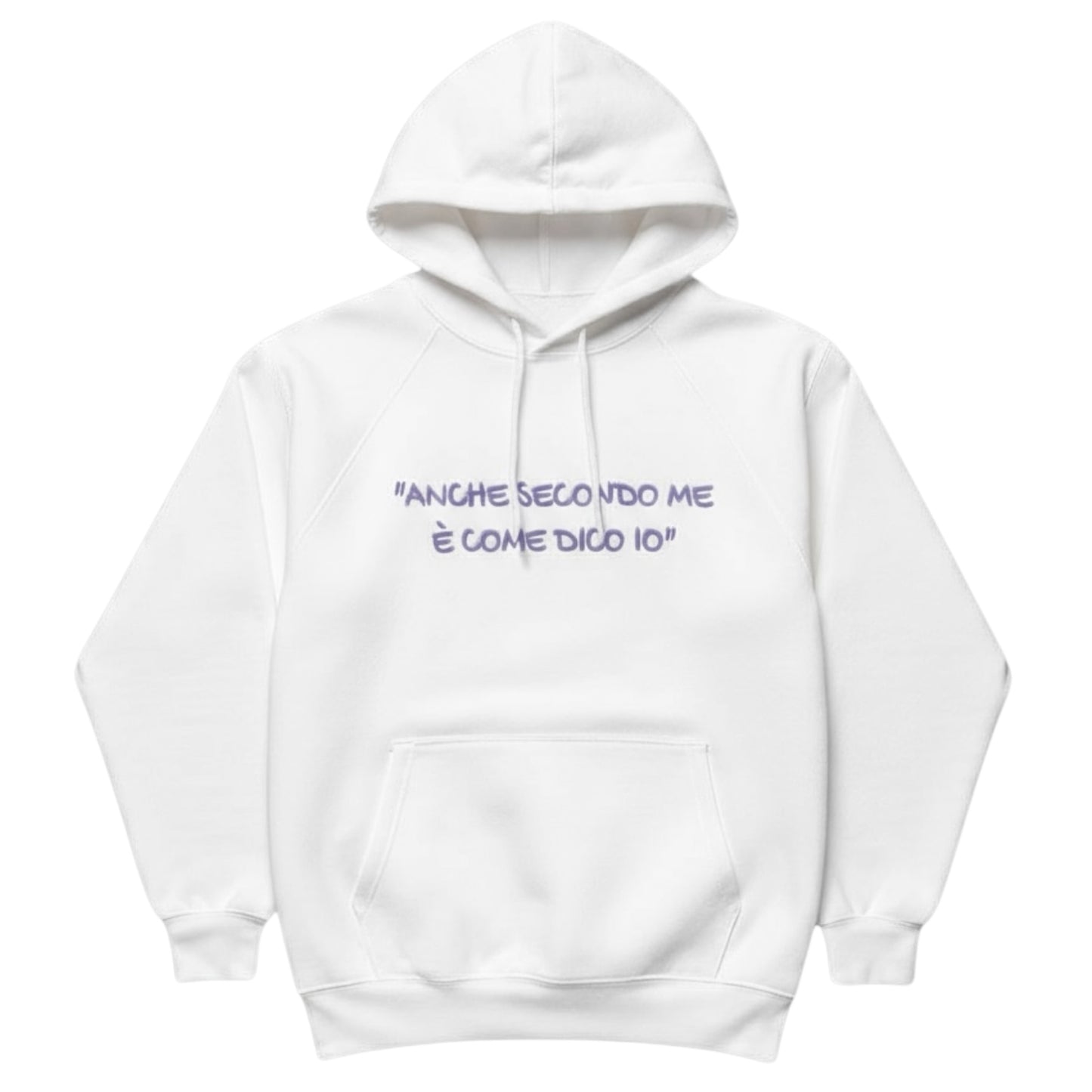 Felpa Invernale con cappuccio POV unisex e ricamata -personalizza la tua frase inserendola nelle note al check out